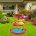 thumbnail image 3 of Comedero Para Pájaros Colgante De 3 Niveles, Cuenco Colgante De Acrílico, Bandeja De Para Pájaros Con Gancho Para Colgar Para Decoración De Jardín, Acrílico De Y Hierro, 3 of 7