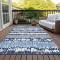 thumbnail image 6 of Addison Rugs Chantille Indoor/Outdoor Transitional Stripes Navy Washable Rectangle Rug, 2'6" x 3'10", 6 of 6