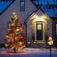 thumbnail image 4 of Descuentos Únicos Solo en Línea, Luces solares de decoración de ambientes navideños, muñeco de nieve de resina, paisajes de patio modernos, luces de suelo para jardín al aire libre Akmoler, 4 of 9