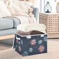 thumbnail image 3 of Yayeee Collapsible Cube Storage Bin with Lid Fabric Closet Decorative Basket with Handles, Starry Fireworks Pattern, 3 of 7