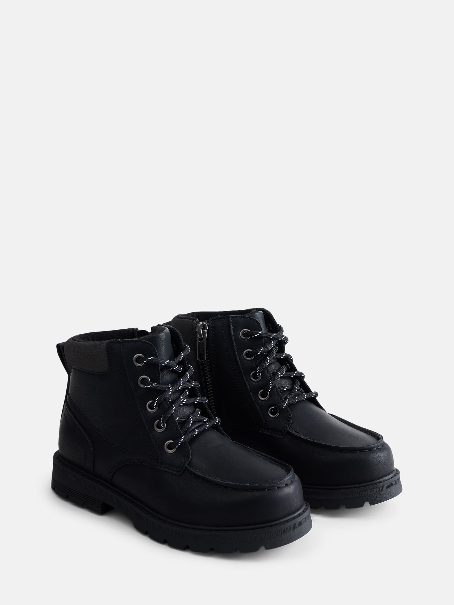 Wonder Nation Little and Big Boys Moc Toe Boots