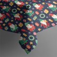 thumbnail image 4 of Dark Blue Christmas Santa and Gnome Pattern Rectangle Tablecloth 60"x120",Waterproof Polyester Rectangle Table Cloth, Wipeable Spillproof Polyester Tablecloth for Dining, Camping, Indoor and Outdoor, 4 of 6