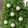 thumbnail image 3 of Allgala 6-PK 3 Inch Luxury Glitter Rich Decoration Christmas Tree Ornament Balls-Silver-XB93101, 3 of 3