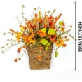 thumbnail image 3 of ​​GiLiling Maple Basket Fall Door Hanger Wreath​​ | Artificial Autumn Decor for Porch Displays, Outdoor Plant Arrangements, and Farmhouse Window Wall Enhancement, 3 of 7