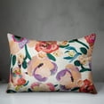 thumbnail image 3 of Creative Products Painted Florals Orange 14 x 20 Indoor / Outdoor Pillow, 3 of 3
