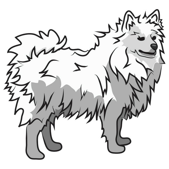 Samoyed Decal | Indoor/Outdoor | Dog Lover Super Cute Sticker for SUV Windows, Dorm Rooms, Bedroom, Offices | SignMission personalized gift | 12"