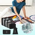 thumbnail image 4 of Boovnll 6 Set Packing Cubes for Travel, Multi-Functional Sorting Packages, Suitcase Organizer Compression Packing Cubes for Travel Luggage & Accessories, Packing Cubes, 4 of 4