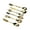 Gold, variant on hejhncii 6 Piece Antique Metal Coffee Spoons Set Crystal Zincs Kitchen Carving Teaspoons