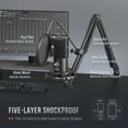 thumbnail image 6 of FIFINE T669 USB Studio Microphone Kit for PC Computer, Recording Microphone Bundle with Boom Arm, Gain Control, Pop Filter for Streaming, Podcasting, 6 of 10