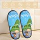 thumbnail image 2 of Balery Merry Christmas Gnome Pantuflas de Casa de Felpa Silenciosas con Diseño Estampado, Zapatillas Cómodas Antideslizantes de Algodón para Interior-Medium, 2 of 8
