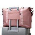 thumbnail image 3 of Bolsa De Viaje Bolso de lona unisex de moda Bolso de gimnasio con cremallera informal para hombres y mujeres (rosa), 3 of 7