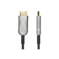 thumbnail image 4 of StarTech.com 100ft (30.4m) HDMI 2.1 Hybrid Active Optical Cable (AOC), CMP, Plenum Rated, 8K Ultra High Speed HDMI Fiber Optic Cable, 48Gbps, 8K 60Hz/4K 120Hz, HDR10+/FRL/TMDS/eARC - CMP In Wall HDMI 2.1/2.0 Cord (8K-A-100F-HDMI-CABLE) - Ultra High Speed - HDMI cable - HDMI male to HDMI male - 100 ft - hybrid copper/fiber optic - black - 4K120Hz support, 4K60Hz support, 8K60Hz support, Active Optical Cable (AOC), 4 of 8