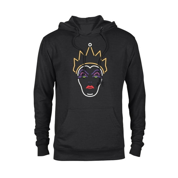 Disney Evil Queen Neon Face T-Shirt - Pullover Hoodie for Adults - Customized-Black