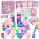 thumbnail image 1 of Funewest Set de 28 Tarros de Slime de Unicornio en Forma de Corazón para San Valentín para Niños, 1 of 6