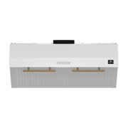 Forno Bari Espresso 30-Inch Under Cabinet Range Hood, White, 600 CFM, LED Lighting, Dishwasher-Safe Baffle Filters, 3-Speed Fan Control
