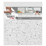 Con-Tact Brand DecoSquares, Premium Vinyl Floor Self-Adhesive Tiles, Terrazzo, 12" x 12, 6CT