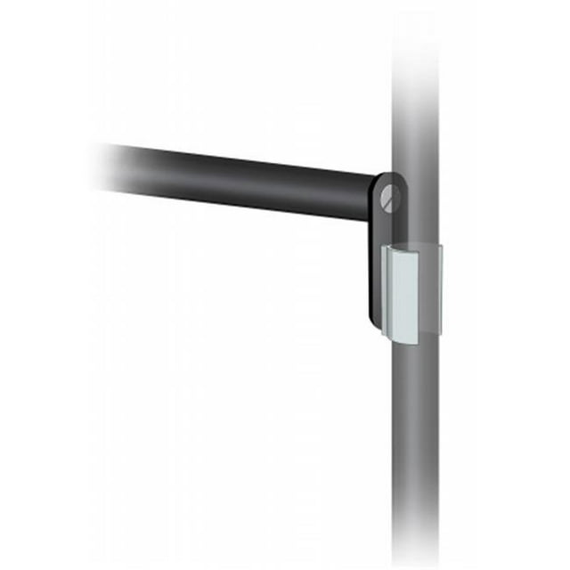 Testrite Visual Products JN4SOC-S Grand Format Banner Stands Snap -On Cross Bar Kit For Jn-4- Black