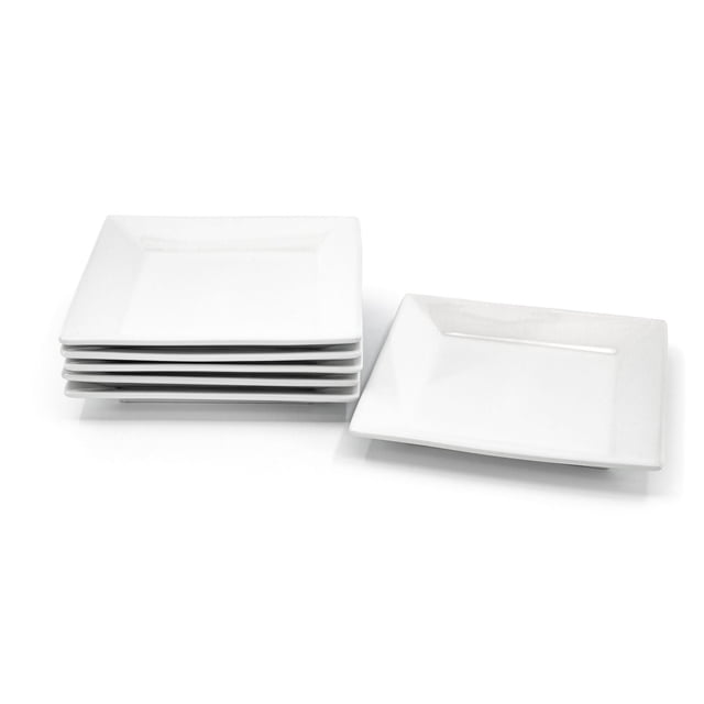 Assiettes à salade carrées Hometrends, ensemble de 6