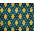 thumbnail image 4 of oneOone Polyester Lycra Dark Teal Green Fabric Argyle Check Sewing Material Print Fabric By The Yard 56 Inches Wide, 4 of 4