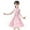 Pink, variant on Girls Dresses for Toddlers Embroidered Fairy Swing Party with Three Quarter Sleeves for Chinese Calendar Year Performance Wear for Kids