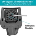thumbnail image 6 of Compatible with Glock 17 Holster, Polymer OWB Holster Fits G17/19/31/32(Gen1-5), G22/23 (Gen 1-4), G19x/45. Level II Retention/360 Adj.. Right Hand, 6 of 8