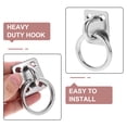 thumbnail image 3 of 5 Pieces Heavy Duty Hook Heavy Duty S Hook Hooks For Ceiling Ceiling Hooks Hook Pad Eye Plate Marine Stainless Steel, 3 of 6