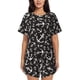 thumbnail image 1 of Fotbe Anchor Conjunto de Pijama Estampado para Mujer, 2 Piezas, Ropa de Dormir con Camiseta de Manga Corta y Shorts Suaves-Small, 1 of 6