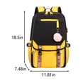 thumbnail image 2 of Kezqiaxn College Backpack for Girls Fashion Schoolbag Middle School Students Bookbag Outdoor Daypack with Usb Charging Slit for Men Womens, Take Precautions Antis Theft Backpack Yellow, 2 of 6