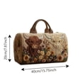 thumbnail image 2 of BotaniNest Quilted Duffle Hippie Bohemian Travel For Durable Quilted Fabric Spacious Duffle, 2 of 5