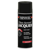 6 Pack of 12 oz Minwax 15200 Clear Lacquer Lacquer Clear Aerosol Gloss