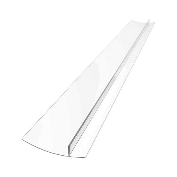 Billuyoard Protector de estufa de cocina resistente a tiras selladas con grietas de silicona para estufa Herramientas y accesorios para hornear Transparente 1 Uds. 21 pulgadas