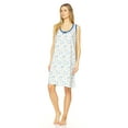 thumbnail image 2 of Lati Fashion Women Nightgown Sleeveless Female Nightgowns & Sleepshirts Blue Medium, 2 of 4