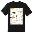 thumbnail image 2 of Plus Size Shirt for Women Black Tops for Women Short Sleeves Shirt for Women Fish T Shirt Crewneck Shirt for Women XL, 2 of 5