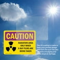 thumbnail image 6 of (2 Pack) Radiation Area Only When X-Ray With Symbol OSHA Caution Radiation Sign, 6 of 7