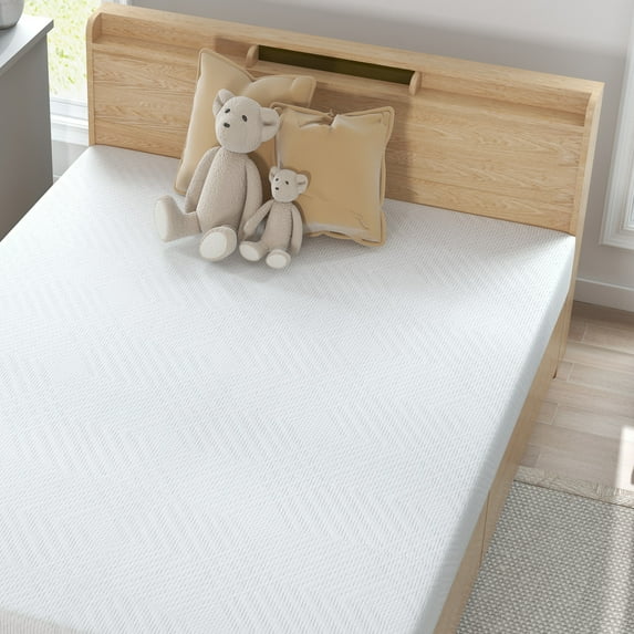 Resenkos 10-Inch King Size Mattress Medium Firm Feel Green Tea Memory Foam Hybrid Mattresses Bed in a Box