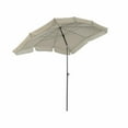 thumbnail image 5 of Greemotion Sleek 7.5-foot Rectangular Tilting UV 35+ Umbrella (No Base) Canvas Stone, 5 of 5