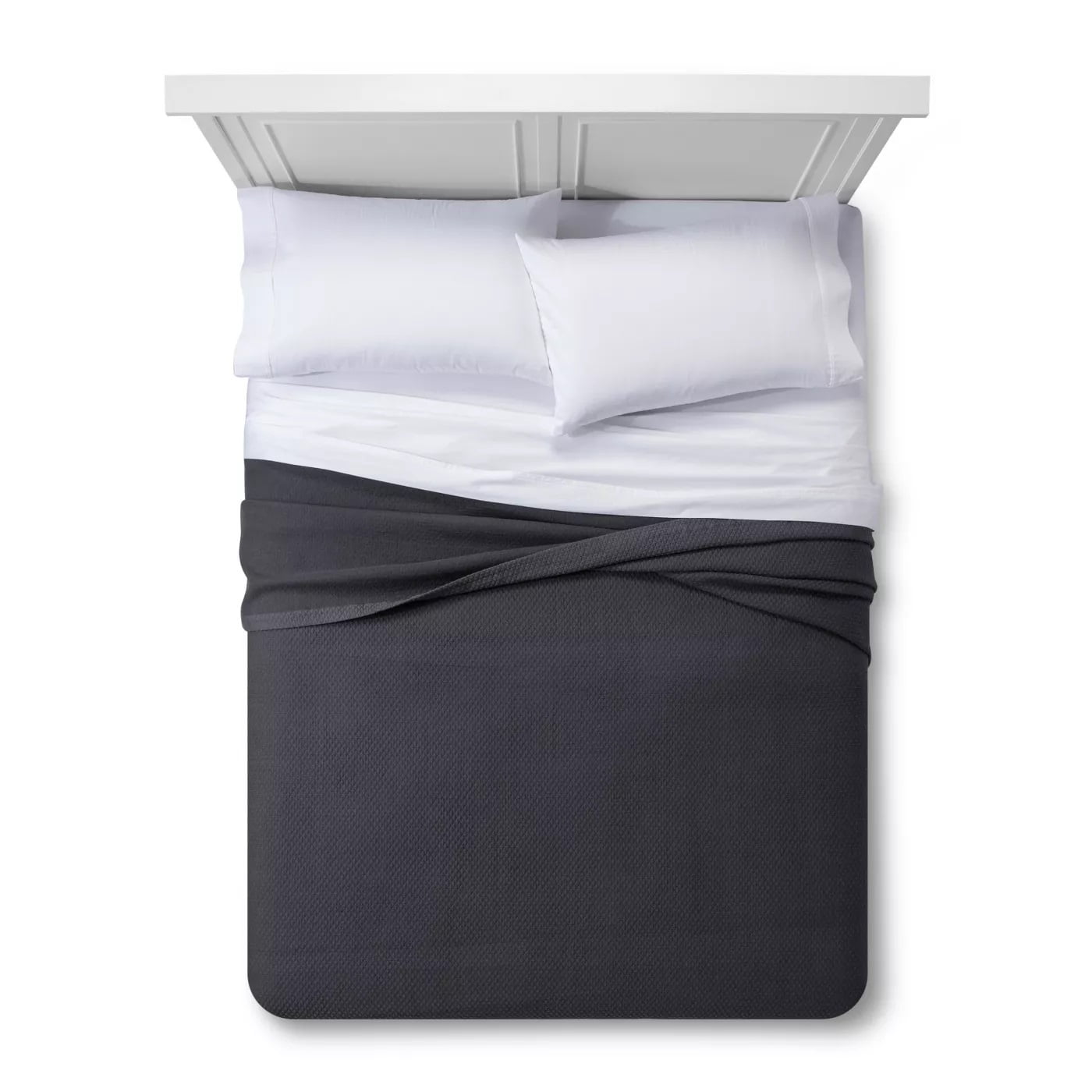 Fieldcrest Diamond Matelasse Coverlet King Size, 96 Inches (L) x 108