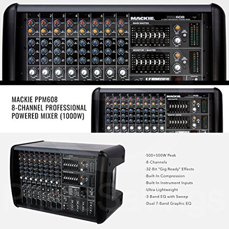 Mackie PPM608 8-channel 1000W Powered Mixer