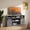Gray, variant on FitStand Farmhouse TV Stand for TVs up to 65", Wood Entertainment Center with Sliding Barn Door and Adjustable Shelves, White