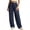 Blue #2, variant on Palazzo Pants for Women Wide Leg Baggy Warm Corduroy Sweatpants with Pockets Casual Drawstring High Waist Workout Trousers Green L