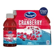Ocean Spray® Cranberry Juice Cocktail, 10 fl oz Bottles, 6 Count