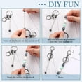 thumbnail image 5 of 12 Pcs Beadable Keychains Bars Bulk Blank Beaded Metal Keychain for Craft DIY Gift, 5 of 12
