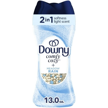 Downy Comfy Cozy In-Wash Laundry Scent Booster Beads  Meadow Rain Scent  13 oz  Softness and Freshness