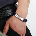 thumbnail image 3 of Hommes Femmes Bracelet Mode Bijoux en Acier Inoxydable en Silicone, 3 of 8