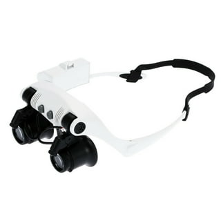 Magnifying Glass Lens LED Light Visor Head Loupe Jeweler Craft