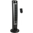 thumbnail image 1 of Lasko 42" 3-Speed Wind Curve Nighttime Setting Tower Fan with Remote Control, 1 of 12