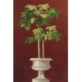thumbnail image 2 of Welby 13x18 White Modern Wood Framed Museum Art Print Titled - Potted Palm in Red I, 2 of 4