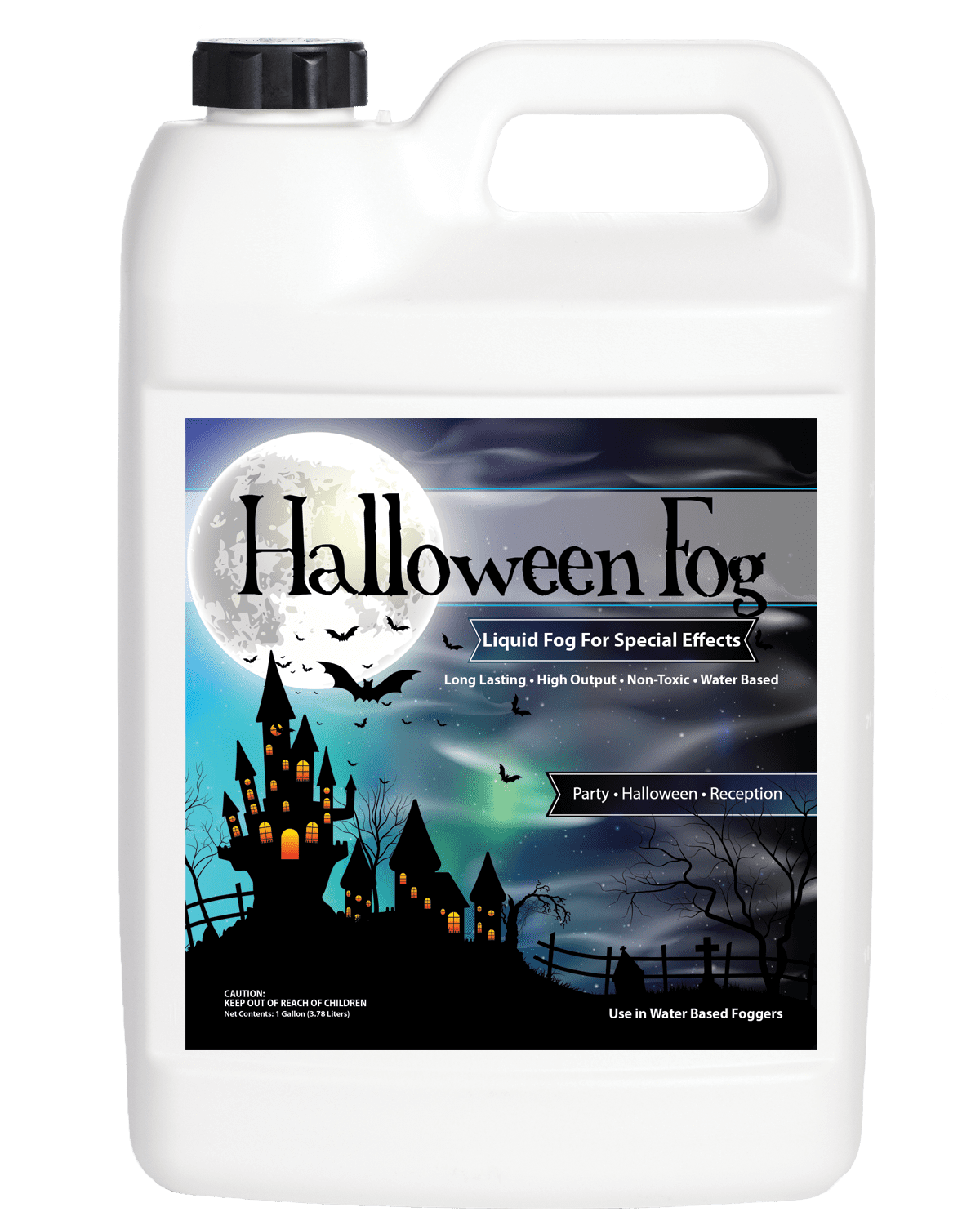 Halloween Fog juice 1 Gallon of Organic Fog Fluid Medium Density