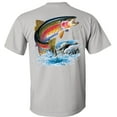 thumbnail image 2 of Fair Game Rainbow Trout Fishing T-Shirt-Ice Grey-S, 2 of 4