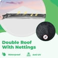 thumbnail image 3 of Mellcom Outdoor Gazebo 10'x10', Double Roof Patio Gazebo with Mosquito Nettings and Privacy Screens,White, 3 of 8